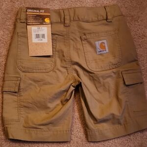 Boys Carhartt Khaki Cargo Shorts